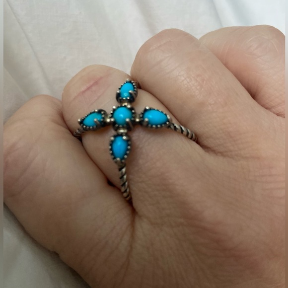 Carolyn Pollack Baby Blue 925 Silver Ring - Picture 7 of 7